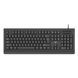 Ewent EW3286 Teclado USB con Lector DNI Negro, QWERTY Español, Interfaz USB, Cable 1.5m, Compatible Windows Precio: 25.69000005. SKU: B19ZLV4FDS