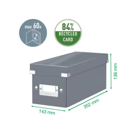 Leitz Caja CD Click&Store Azul 143x147x352 mm