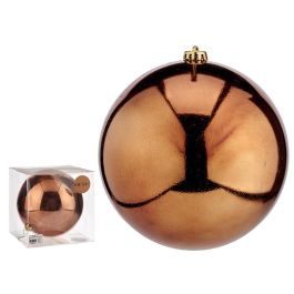 Bola de Navidad marrón 20 cm Krist+ - Decoración plástica (12 Unidades) Precio: 59.69000059. SKU: B18E427VRR