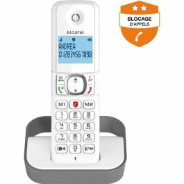 Alcatel F860 Teléfono Fijo Inalámbrico Gris con Bloqueo de Llamadas No Deseadas