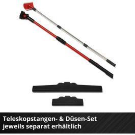 Einhell Limpiacristales a Batería BRILLIANTO, Inalámbrico 18V, Negro/Rojo - Para Ventanas y Superficies Lisas