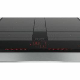 Siemens EX651LYC1F Placa de inducción IQ700 de 60 cm, 4 fuegos, Negra, 7400 W, 2 zonas flexibles, Dual LightSlider, 59.2x52.2 cm