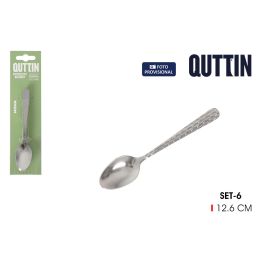 Inde Set de 6 Cucharas de Té Moma 1.5mm - Acero Inoxidable 12.6x2.9 cm (12 Cajas)