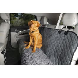 Dog Gone Smart Protector de Asientos de Coche Dirty Dog para Perros Color Gris 137x55 cm - Funda de Microfibra Resistente a Suciedad y Pelos