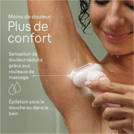 Braun Silk-épil 9 9-030 Depiladora Eléctrica, Depilación Fácil, Piel Suave y Duradera, Blanco/Rosa