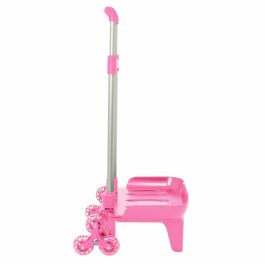 Safta Carro Portamochilas Plegable con Triple Rueda, Trolley Rosa Claro - Medidas 32x88x23,5 cm - Ideal para Niños +3 Años Precio: 19.89000057. SKU: B17GYWD8HK