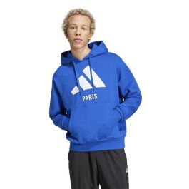 Sudadera con Capucha Mujer Adidas Paris Azul S