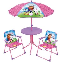 Muebles de jardín - FUN HOUSE - Muebles de jardín Gabby y la Casa Mágica Mesa 46 x 46 cm 2 sillas plegables sombrilla 125 x 100 cm Precio: 78.69000018. SKU: B1CZF86WLD