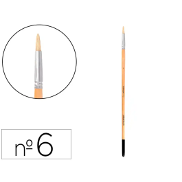 Liderpapel Pincel para Pintura al Óleo y Acrílica N 6 Punta Redonda de Pelo de Cerda Certificado FSC Precio: 15.6816. SKU: B1FVMYJFX5