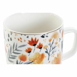 Taza DKD Home Decor Porcelana Azul Naranja (380 ml) (12 x 8,5 x 9,5 cm) Taza DKD Home Decor Porcelana Azul Naranja (380 ml) (12 x 8,5 x 9,5 cm)