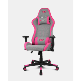 Drift Silla Gaming DR90 PRO, Silla de Escritorio, Reposabrazos 2D, Cojines Lumbar y Cervical, Regulable en Altura, Reclinable, Gris/Rosa Precio: 152.50000018. SKU: S7822579