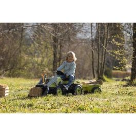 Smoby SMO3032167101327 Tractor de Pedales Farmer Max con Remolque y Pala - Verde