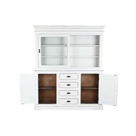 Vitrina Home ESPRIT Blanco Cristal Madera de mango 170 x 45 x 200 cm Vitrina Home ESPRIT Blanco Cristal Madera de mango 170 x 45 x 200 cm