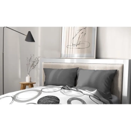 Home Linge Passion HOM3701393718653 Juego de 2 Fundas de Almohada Gris Antracita 50 x 70 cm