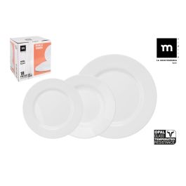 La Mediterranea Vajilla 18 Piezas Colección Temara Opal Rojo - Plato 26.5 cm, Plato 20.5 cm, Plato 19 cm (2 Unidades) Precio: 33.4999995. SKU: B16KTMM2KA