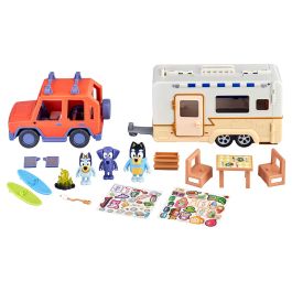 MOOSE 13096 Set Cruiser y Campervan Bluey con 3 Figuras – Juguete Transformable para Niños +3 Años