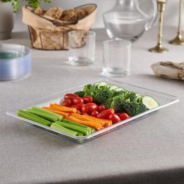 Bandeja rectangular transparente Algon 36x23 cm (18 Unidades) Bandeja rectangular transparente Algon 36x23 cm (18 Unidades)