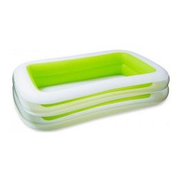 Intex Piscina Hinchable Familiar Rectangular 262x175x56 cm para Niños +3 Años, 749 Litros de Capacidad, 2 Cámaras de Aire