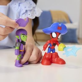 Spidey Barco Pirata Waterwebs con 2 figuras y 9 accesorios – Juguete para niños a partir de 3 años