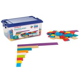 MINILAND Tiras de Fracciones para Niños 6-9 Años - Juego Educativo Manipulativo para Aprender Fracciones y Equivalencia