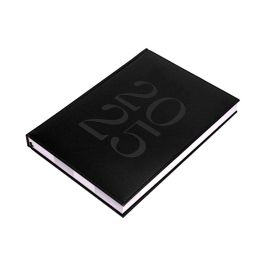 Agenda Encuadernada Liderpapel Creta 170x240 mm 2025 Dia Pagina Color Negro Papel 70 gr