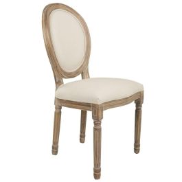 Silla de Comedor Alexandra House Living Beige 46 x 96 x 48 cm