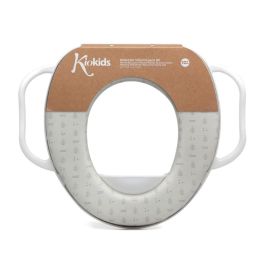 KioKids Petits moments Reductor WC Gris con Asas para Niños +12 Meses