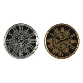 DKD Home Decor Reloj Pared Dorado Plateado Metal Cristal 25x25x6.3 cm (2 Unidades) Precio: 53.95000017. SKU: B12SXJGM4B
