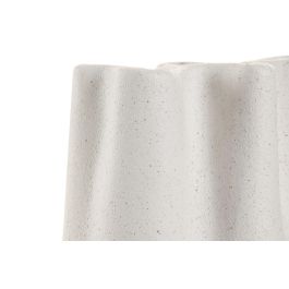 DKD Home Decor Jarrón Scandi de Cerámica Blanco 11 x 18 x 16 cm (4 Unidades)