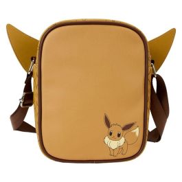 Loungefly Bolso Bandolera Eevee Pokemon Piel Vegana con Correa Ajustable 15,8x20,9x5,7cm