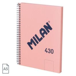 Milan Cuaderno A5 Espiral Tapa Dura, 80 Hojas 95 gr/m², Colección 430 Since 1918, Rosa - 57151E80P Precio: 9.5000004. SKU: B18HKJDY3R