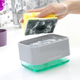 Dispensador de Jabón 2 en 1 para Fregadero Pushoap InnovaGoods