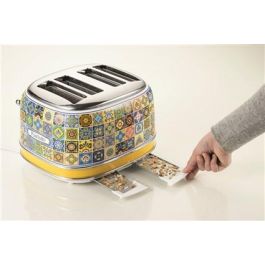 Ariete 156 POSITANO Tostador 4 Ranuras con Funciones Descongelar, Recalentar y Cancelar, 6 Niveles de Tueste, Bandeja Recogemigas