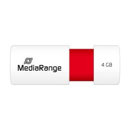 MediaRange MR970 USB Stick 4GB USB 2.0 Slider Rojo