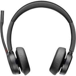 Poly 77Y99AA Auriculares Inalámbricos Estéreo Voyager 4320 UC con Micrófono, Adaptador USB BT700 y Base de Carga, Negros