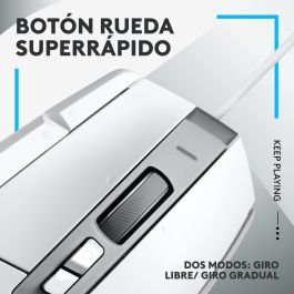 Logitech G G502 X - Ratón Gaming Óptico con Cable, Blanco, Sensor HERO 25600 DPI, 11 Botones Programables, USB para PC/Mac