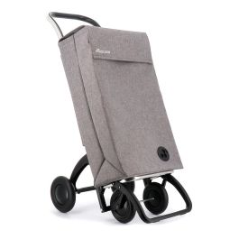 Rolser Carro de la compra sbelta tweed 4.2 Gris 44L Aluminio Plegable Soporte Delantero Carga 50kg