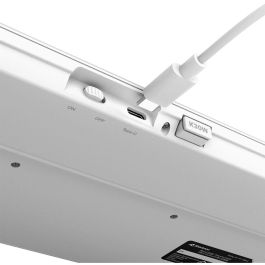 SHARKOON OfficePal K30W Teclado Rubberdome blanco con distribución DE