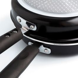 Quid Gastro Fun Sartén Doble de Aluminio Estampado 28 cm Apta Inducción