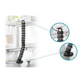 Digitus DA-90505 Bandeja Portacables Curva ABS y Metal Negra 130 m