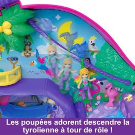 Mattel Polly Pocket Cofre Familia Perezosos 2 En 1 Set de Juego HRD40 con Muñecas y Accesorios