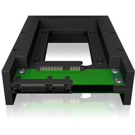 ICY BOX IB-2538STS Convertidor para 2.5" SATA HDD/SSD a 3.5" SATA HDD - Caja Adaptador Plástico Negro