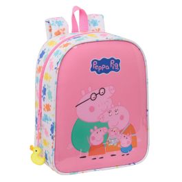 Safta Mochila Guardería Peppa Pig "Baby Pig" Adaptable a Carro 22x27x10cm, Edad Mínima 3 Años