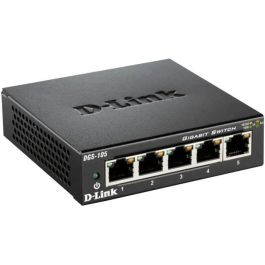 D-Link DGS-105 Switch Gigabit 5 Puertos RJ-45 10/100/1000 Mbps IGMP Snooping QoS Precio: 23.50000048. SKU: S55100788