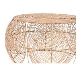 DKD Home Decor Mesita Auxiliar Tropical Marron Claro 80 x 40 x 80 cm Set de 2