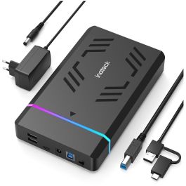 Inateck FE3003 Carcasa para Disco Duro/SSD 2.5/3.5" SATA USB 3.0 Negro