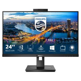 Philips 242B1H Monitor IPS 60.5 cm (23.8") Full HD 1920x1080, 75Hz, 4ms, HDMI, DisplayPort, USB Hub, Altavoces, Cámara, Negro Precio: 305.50000019. SKU: B1J8ARNV9H