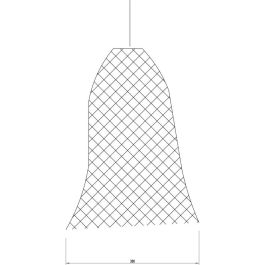 Dzerzhinsk SKD-P80010 Lámpara Colgante de Diseño Elegante para Salón Comedor Dormitorio, Compatible Bombilla LED E27, Cable Ajustable