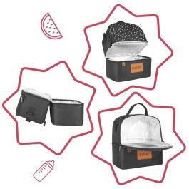 Badabulle Bolsa de almuerzo aislada para bebé Pick & Go con 5L, isotérmica 3h caliente/5h frío, multibolsillos y correa ajustable Badabulle Bolsa de almuerzo aislada para bebé Pick & Go con 5L, isotérmica 3h caliente/5h frío, multibolsillos y correa ajustable