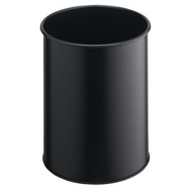 Papelera Metalica de 15L Lisa Color Negro Durable 3301-01 Precio: 24.95000035. SKU: B18YCDBX75